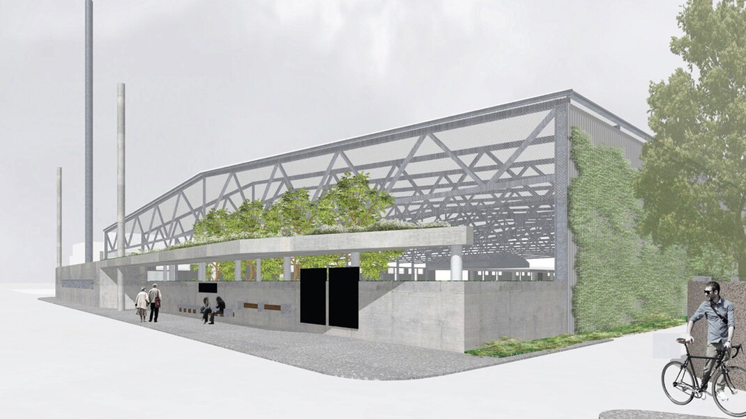 Parkplatzüberdachung mit PV