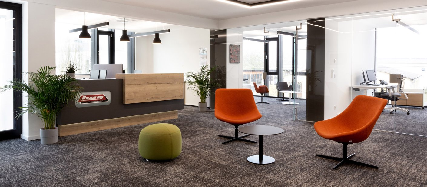 Empfangsbereich bei HUG