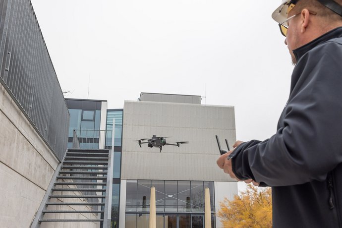 Drohnenvermessung bei Peneder